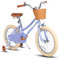 JOYSTAR 18 Zoll Kinderfahrrad für Kleinkinder 6-9 Jahre Mädchen, Mädchenfahrrad mit Stützrädern & Korb, Kinderfahrrad,lila