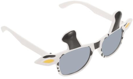 Yardenfun Kuhbrille Neuartige Sonnenbrille Festival-Sonnenbrille Kuhmaske Kuh Cosplay Prop Kostüm halloween brille halloween augenlinsen Lustige Kuh-Sonnenbrille Kuh-Brillen-Requisiten Stk