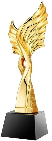 HLUONGTN Trofei Wings Novelty Trophy Trofeo D'Onore per Iloro Di Squadra Trofeo in Resina Oro Argento Bronzo/D/8X28Cm