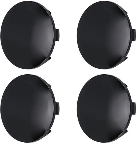 DADYM Nabendeckel für Renault Twingo 2/II BJ 2007-2012, Radnabenabdeckung Set ABS Kunststoff Aluminium Nabenkappen für Felgen Radnaben Felgendeckel Felgenkappen,57mm-Black