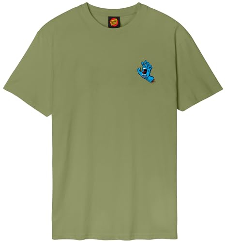 Santa Cruz Screaming Hand Chest T-Shirt, Leguan, M