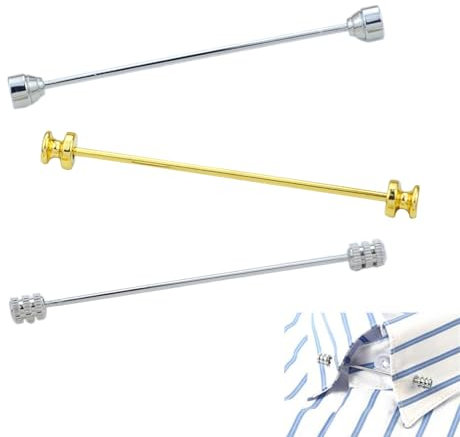 3 Piezas Alfiler De Cuello De Camisa, Alfileres De Corbata Para Hombre, Accesorio De Camisa Clip, Pinzas De Corbata Ajustadas,Cuadrado Clip Barra Pin,Accesorios De Disfraces Para Bares,Bodas y Fiestas