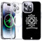 Cliffora Cross Phone Case Magsafe Compatible, Personalized Clear Magnetic Phone Case for iPhone 16 15 14 13 12 11 Pro Max, with 2 Screen Protector