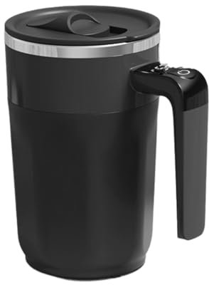 Yominerr 400ML Tasse à Mélanger Intelligente avec Affichage LED de Température Tasse à Café en Acier Inoxydable 316 avec Agitation Magnétique Tasse à Mélanger Portable Tasse à Café Auto-Agitante