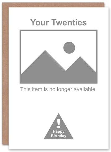 Artery8 30 Years Old Twenties No Longer Available Funny Birthday Card