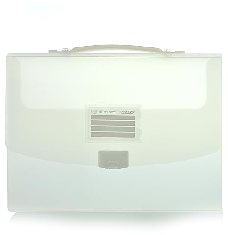 Office Box Starrer Koffer mit Silikongriff und Schnappverschluss – ideal für Folien, Basteln und den täglichen Gebrauch. 100 % recycelbares Material mit hoher Widerstandsfähigkeit und 12