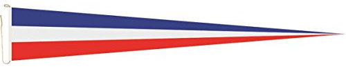 U24 Langwimpel Schleswig - Holstein ohne Wappen Fahne Flagge Wimpel 200 x 40 cm Premiumqualität