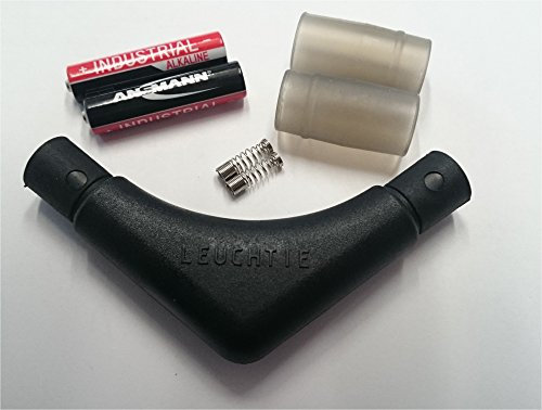 LEUCHTIE® Leuchthalsband Ersatzteilset schwarz I für LED Halsband Plus oder Premium für Hunde
