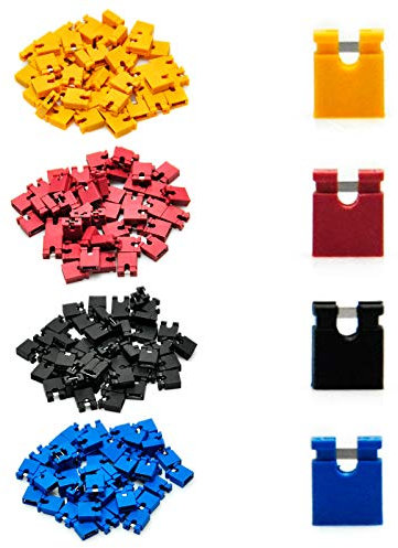 Gikfun 2.54mm Standard Computer Jumper Caps Short Circuit Cap Mini Micro Jumper Bridge Plug for Arduino PCB Wire Connector DIY (Pack of 200pcs) EK1928U