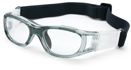 EnzoDate Kinder-Basketball-Brille für jungen & Mädchen, klar, Objektiv Teenager Sportbrille Schutzbrille Fußball