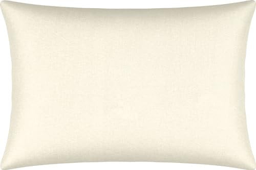 Erwin Müller Kissenbezug, Kissenhülle Single-Jersey Murnau - wollweiß Größe 40x60 cm - bügelfrei, strapazierstark, elastisch, mit Reißverschluss