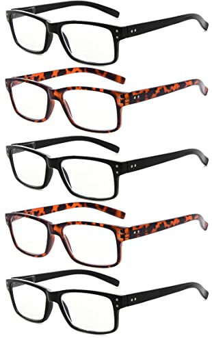 Eyekepper 5 Pack Qualitätsleser mit Federscharnier für Männer und Frauen +1,75