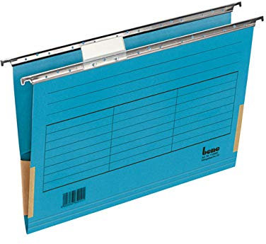 bene Hängemappe, Vetro Mobil, Karton, 230 g/m², A4, blau (5 Stück), Sie erhalten 1 Packung á 5 Stück