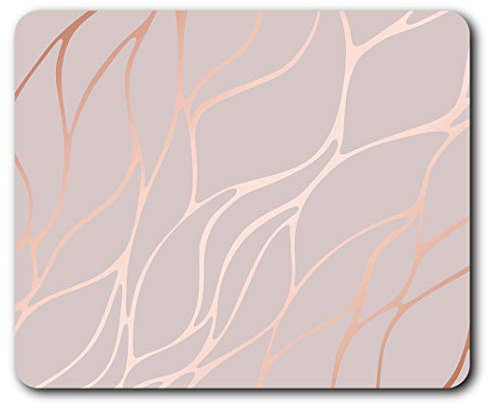 Destination Vinyl Ltd Rose Gold Marble Effect Mouse Mat Pad Computer PC Laptop Gaming Office Home Desk Accessory Gadget 2452