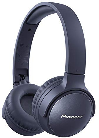 Pioneer S6 Wireless ANC Foldable Noise Cancelling Headphones 30 Hour Playback Fast Charge Voice Assistance Bluetooth 5.0 Blue