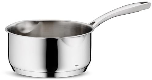 kela Stielkasserolle Flavoria, Durchmesser 20 cm, 2,6 L, Edelstahl 18/10, Allherdboden, mit Innenskala, hitzebeständig bis 220° C, 10183