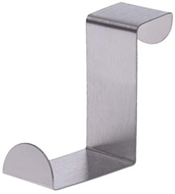 DUO ER Stainless Steel Over Door Hook Kitchen Cupboard Drawer Cabinet Clothes Holder Organizer Door Hooks (Color : 2)