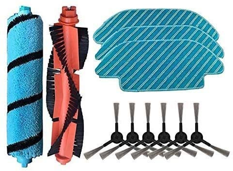 Jxjamp Mopa de Cepillo Lateral de Cepillo de Rodillo de Repuesto para recargas de barredora Robot Aspirador Cecotec Conga 4090