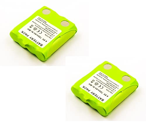 hegehof Lot de 2 batteries NiMH compatibles avec Motorola type IXNN4002B 4,8 V 700 mAh 3,4 Wh