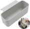 Portaoggetti per Lavandino Cestello Mensola - Organizer per scatola di sapone, cestello di scarico per verdure/frutta Colino da cucina Colino da tè, 1 pezzo, Grigio, di Plastica