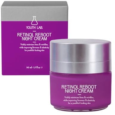 Youth Lab. Retinol Reboot Night Cream Nachtcreme - reduziert das Altern - Reduziert Falten - reguliert überschüssigen Hirnschlag, strahlende und gesunde Haut Vitamin A Inhalt 30ml