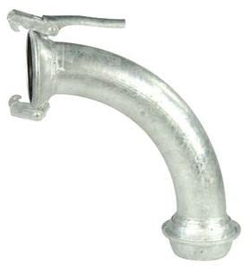 Curva Zincata Maschio Femmina Portagomma Misura DN 80 | DN 100 | DN 120 Raccordi PG Zincati Sferici (DN 100)