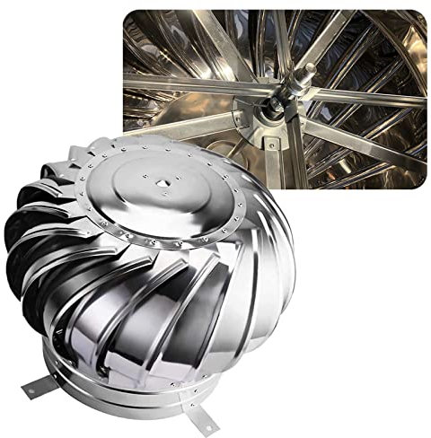 Sombrero Extractor De Humos Galvanizado Giratorio Sombrero De Chimenea De Viento, 110 160 200mm Cabezal Redondo De Ventilación, Giratorio Tapa Aspirador Sombrero Eolico para Chimeneas Estufa