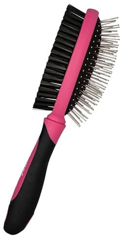 BUGALUGS Bugalugs 2 in 1 Dog brush & Cat brush for dogs, puppy, cat & kitten brush double sided, long & short haired pet brush, removes loose hair – Cat & Dog brushes for grooming stimulates the skin
