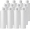 BPZXL 12 pièces 250ml Blanc flacons vides en plastique avec Bouchon à Charnière Transparent Bouteilles Pour Cosmétique Savon Gel Huile essentielle Lotion le shampooing