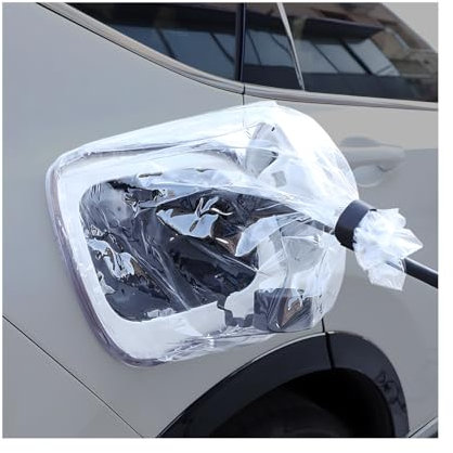 JNNJ Couverture Étanche de Voiture de Chargeur, Couverture Anti Poussière Pluie pour Chargeurs Véhicule Électrique, Housse de Protection de Adsorption Magnétique pour Prise de Charge EV(Transparent)