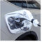 JNNJ Couverture Étanche de Voiture de Chargeur, Couverture Anti Poussière Pluie pour Chargeurs Véhicule Électrique, Housse de Protection de Adsorption Magnétique pour Prise de Charge EV(Transparent)