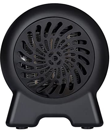 Heizlüfter Energiesparend Heizung Elektrisch Mini-Heizung Heizung Home Office Desktop-Heizung Mini Heizung Quick Heat Office Home Praktische schnelle Heizung mit Batterie, (Black, One Size)