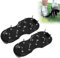 Scarpe Arieggiatore per Prato, Arieggiatore Prato Scarpe Chiodate per areazione Prato e Giardino, Arieggiatore Scarpe in PVC Aeratore per Erba Verde Scarpe a Spillo (Nero)