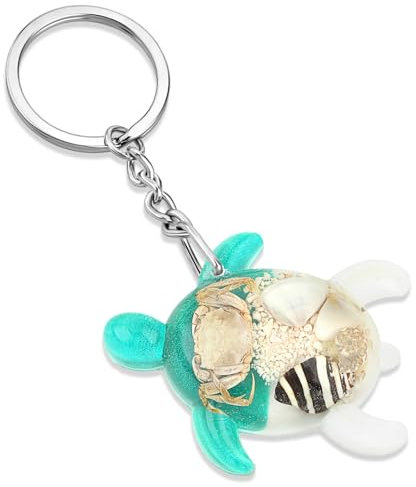 GEEHUA Porte clés Tortue, Décoration de Porte clés Tortue de Voyage à la Mode, Pendentif en métal pour Sac à Main, Accessoires Sac à Dos, Porte clés Cadeaux pour Femmes (Vert)