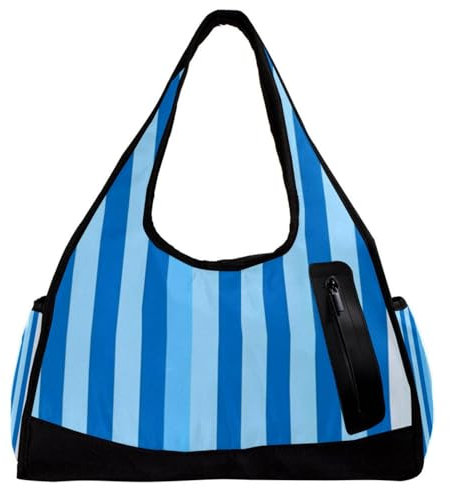 Reisetasche,Herren Sporttasche,Damen Sporttasche,blau weißer Streifen,Sporttasche