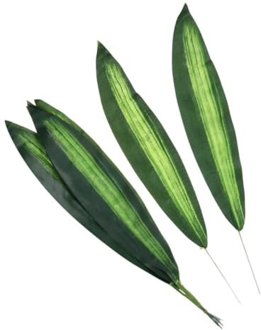 ORFOFE Simulierte Pflanzen 10 Stück Künstliche Dracaena Fragrans-blätter Realistische Simulationsblätter