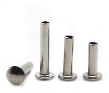 Aqxypas M3 M4 A2 304 Edelstahl Halbhohlnieten mit ovalem Kopf und halbhohlem Schaft mit rundem Kopf GB873 (Size : M4 10pcs, Color : 20mm)