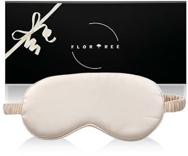 Flortree Seidenhaube zum Schlafen für kleine Größen & alle Haartypen geeignet - Schützt Haare vor Bruch & Spliss Schlafmaske Frauen aus Maulbeerseide