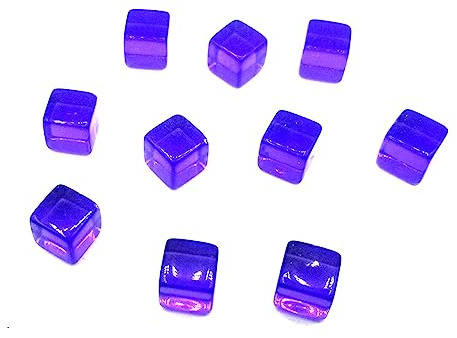 CARISSETT 200 Stück 6-seitige Acrylwürfel 8 Mm Würfel Quadratische Würfel Pädagogische Brettspielwürfel