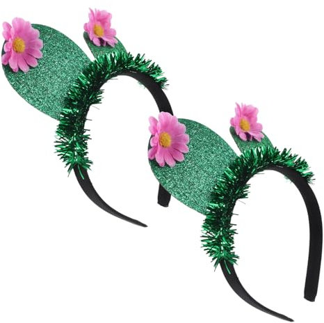 OHPHCALL 8stücke Kaktus Haarband Für Festivals Und Partys Bequemes Und Sicheres Headwear Für Mädchen Kreative Stirnbänder Für Geburtstagsfeiern Und Outdoor-events