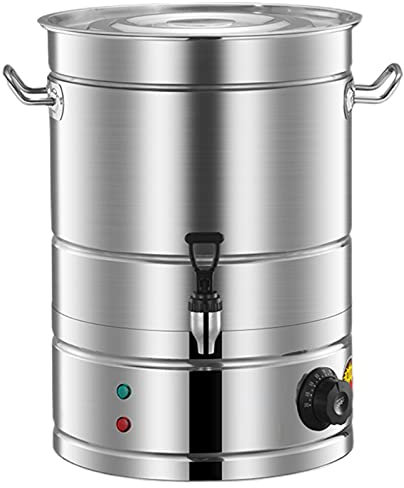 KWIBYBGS Hot Water Boiler Urn,30L Stainless Steel Electric Hot Water Cateurn,Commercial Size Coffee Urn for Restaurant, Drink Shop/with Spigot/70L