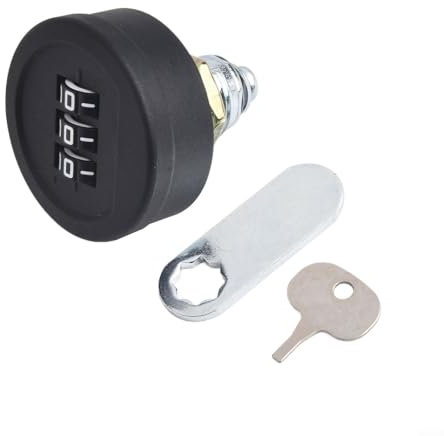 Camlock-Nockenschloss mit 3-stelligem Code-Kombinationsschloss, passwortcodiertes Schloss, Möbelbeschläge, für die Sicherheit von Boxen, Schubladen, Briefkasten, Türen, Möbeln (20 mm, schwarz)