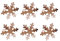 Ipetboom 6stücke Schneeflocken Serviettenringe Metall Für Tischdekoration Zu Weihnachten Und Hochzeiten Napkin Holder Für Festliche Anlässe
