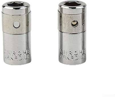 2 Stück 1/4-Zoll-Vierkantantrieb auf 1/4-Zoll-Sechskant-Steckschlüssel-Bits, Konverter, Schraubendreher-Bit-Adapter, 25 mm Länge, Chrom-Vanadium-Stahl