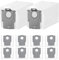 Lot de 10 sacs à poussière pour Roborock Q Revo/Q Revo Series/Qrevo Curv/S8 MaxV Ultra/Qrevo Pro/Qrevo Slim/Qrevo Master Capacité 3L Compatible avec Roborock Qrevo Curve