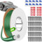 Cable Robot Tondeuse 50M + 50 Piquets + 10 Connecteurs de Câble + 10 Bornes de Connexion, Fil pour Robot Tondeuse, Câble pour Robots Tondeuses Compatible avec Gardena/Bosch/Worx/Yard Force etc