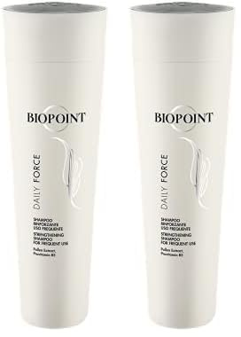 Biopoint Daily Force - Shampoo Delicato Lavaggi Frequenti, Azione Rinforzante e Detergente sui Capelli, Dona Lucentezza, Forza e Morbidezza, 200 ml (Confezione da 2)