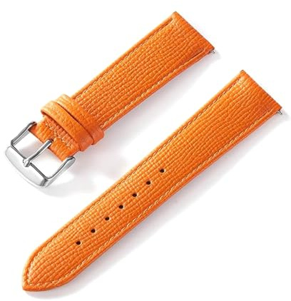 Rodsah Farbiges Lederarmband 13–24 mm, weiches Uhrenarmband für Herren und Damen, Uhrenzubehör