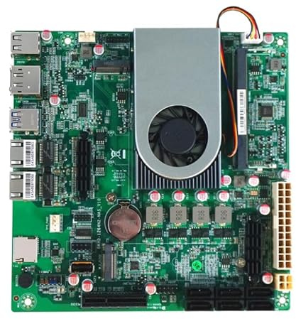 HKUXZR Scheda madre industriale Intel N97 NAS 4 core 4 processore thread, 2 schede di rete Intel i226-V (2,5 G), supporta 1 slot PCIEx2, 2 chiavi M.2 M, 6 SATA3.0, scheda di rete DDR5 4800 MHz, DP +