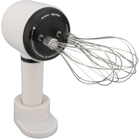 Denash Elektrischer Handmixer, über USB Wiederaufladbar, Leicht, Langsam, Kabellos, Handrührgerät für Backküche, Ergonomisches Design für Einhandbedienung